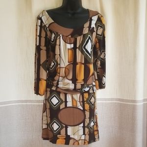 🍒 3 for $15! Retro patterned tunic